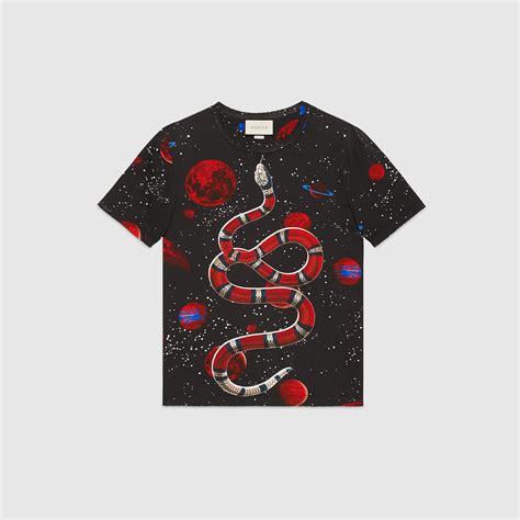 gucci space snake print t shirt